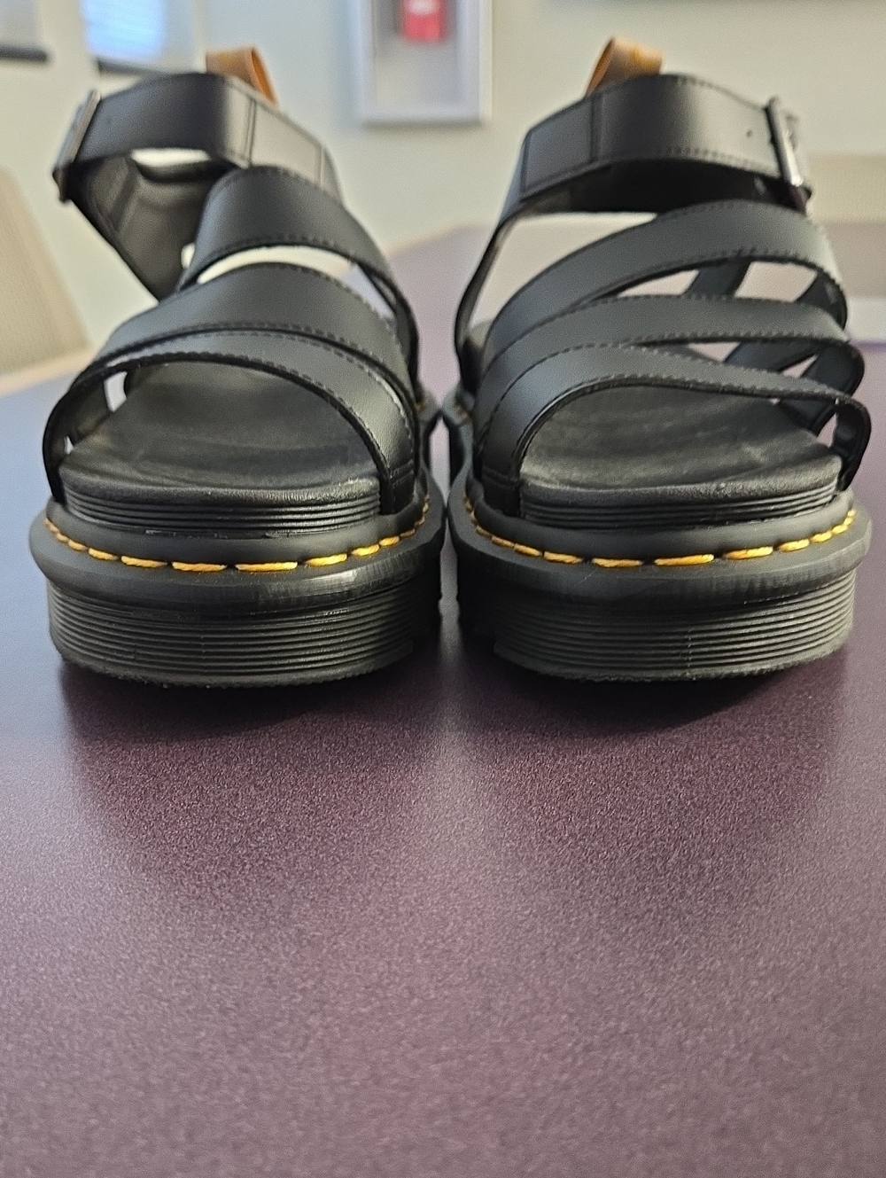 Dr. Martens Women's Black Blaire Platform Sandals Size 8 - Picture 6 of 10
